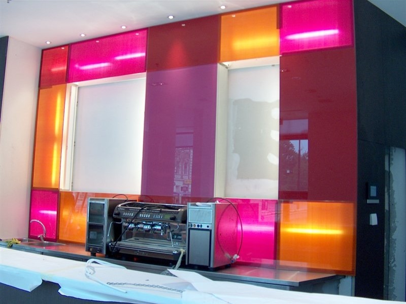 Szkło dekoracyjne hotel Andels